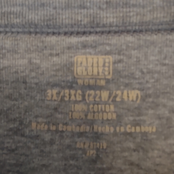 FADED GLORY 3X (22-24) 100% Cotton - Picture 6 of 7